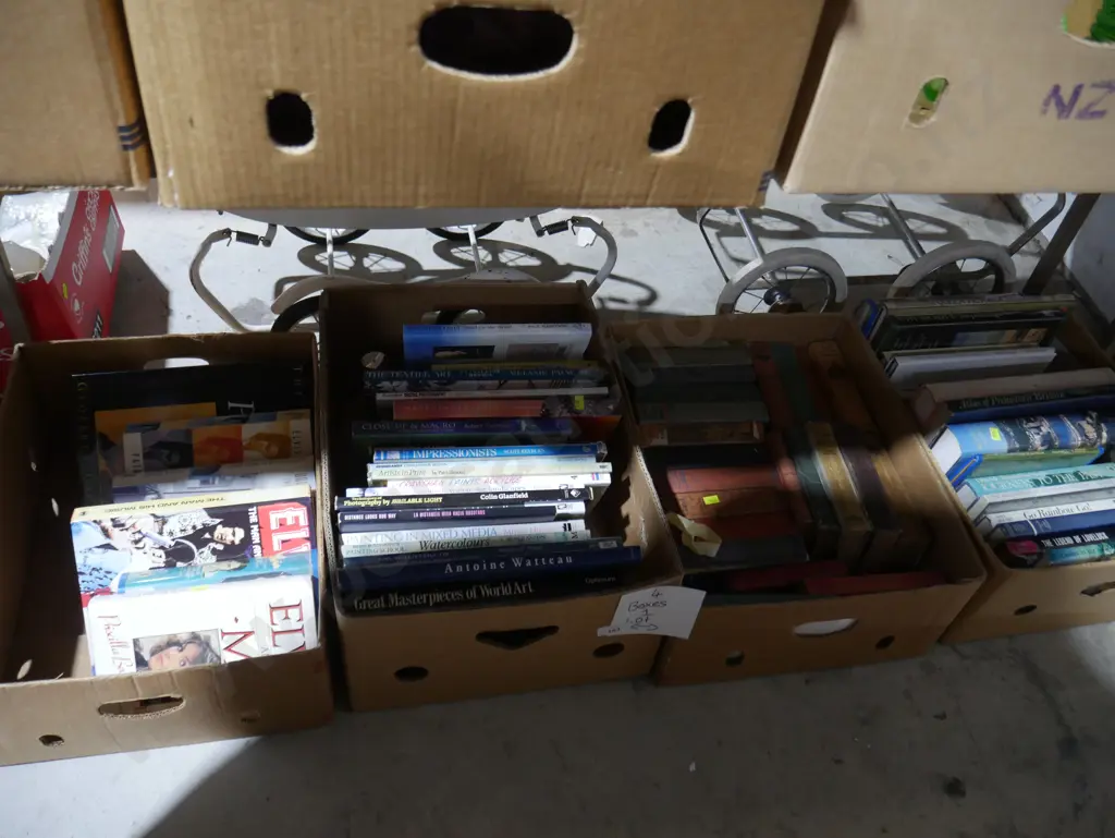 4 boxes of books Image 1++