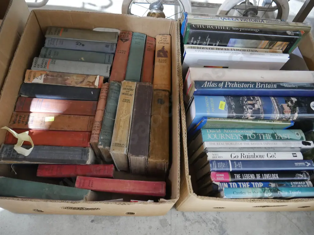 4 boxes of books Image 1++