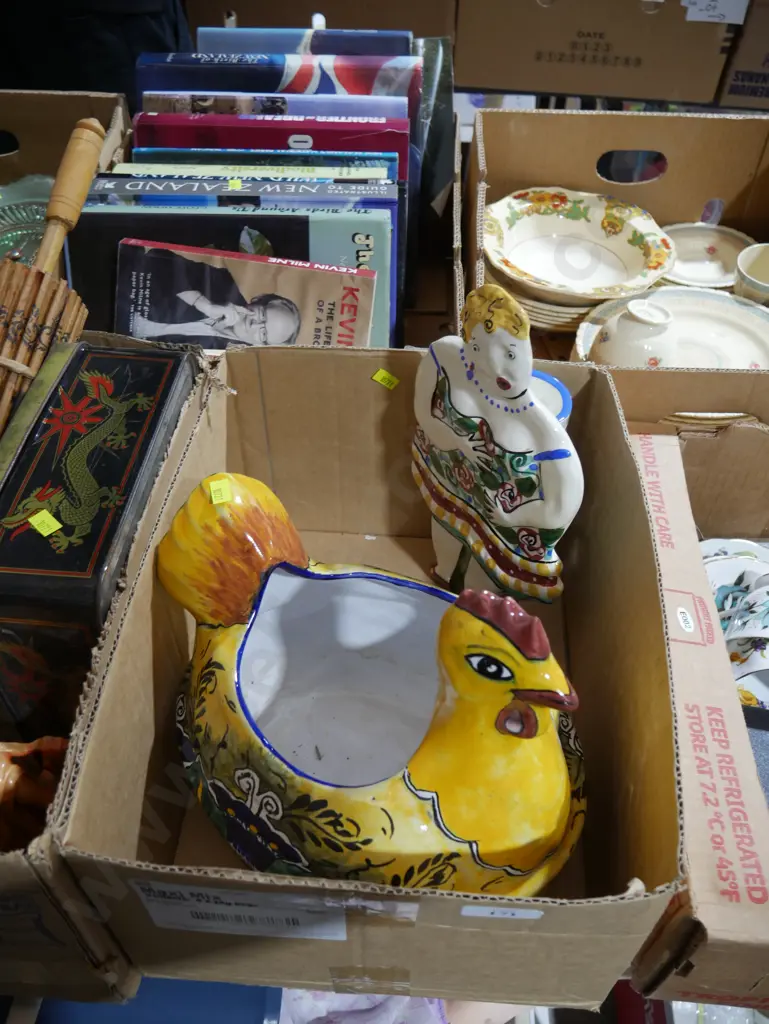 Chicken and lady ornaments Image 1++