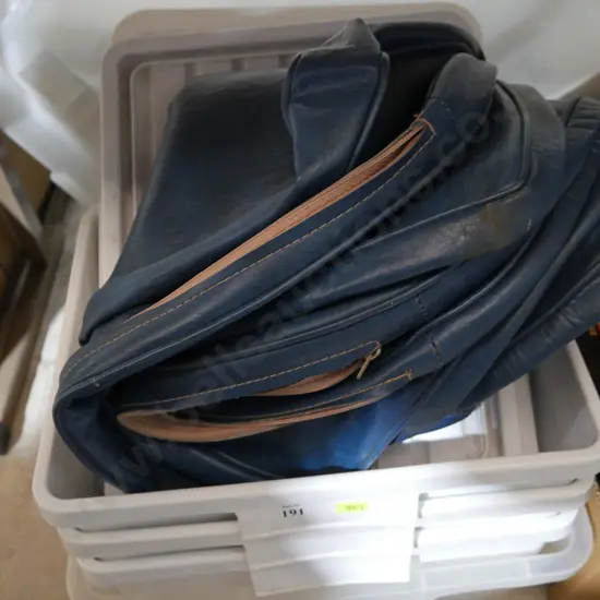 Storage containers and seat covers