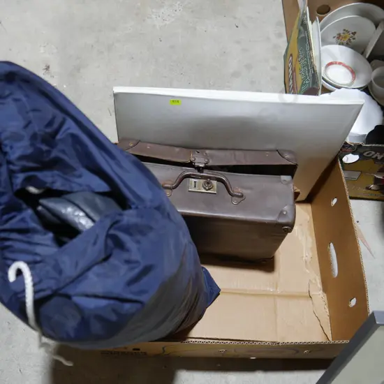 Tent, small suitcase etc