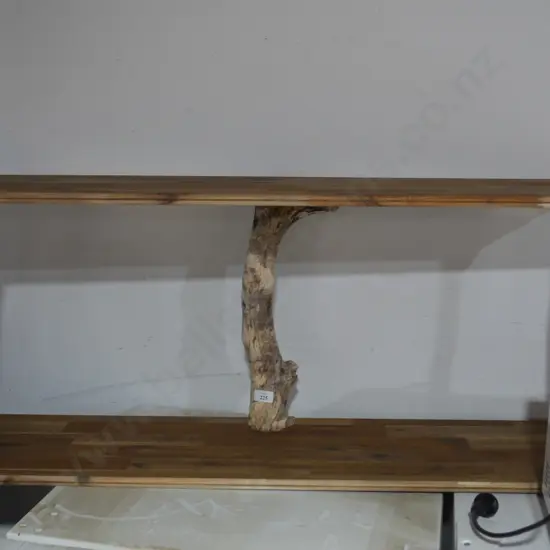 Wood coffee table