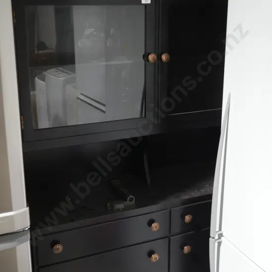 Black hutch dresser