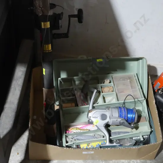 Fishing gear plus rod and reels