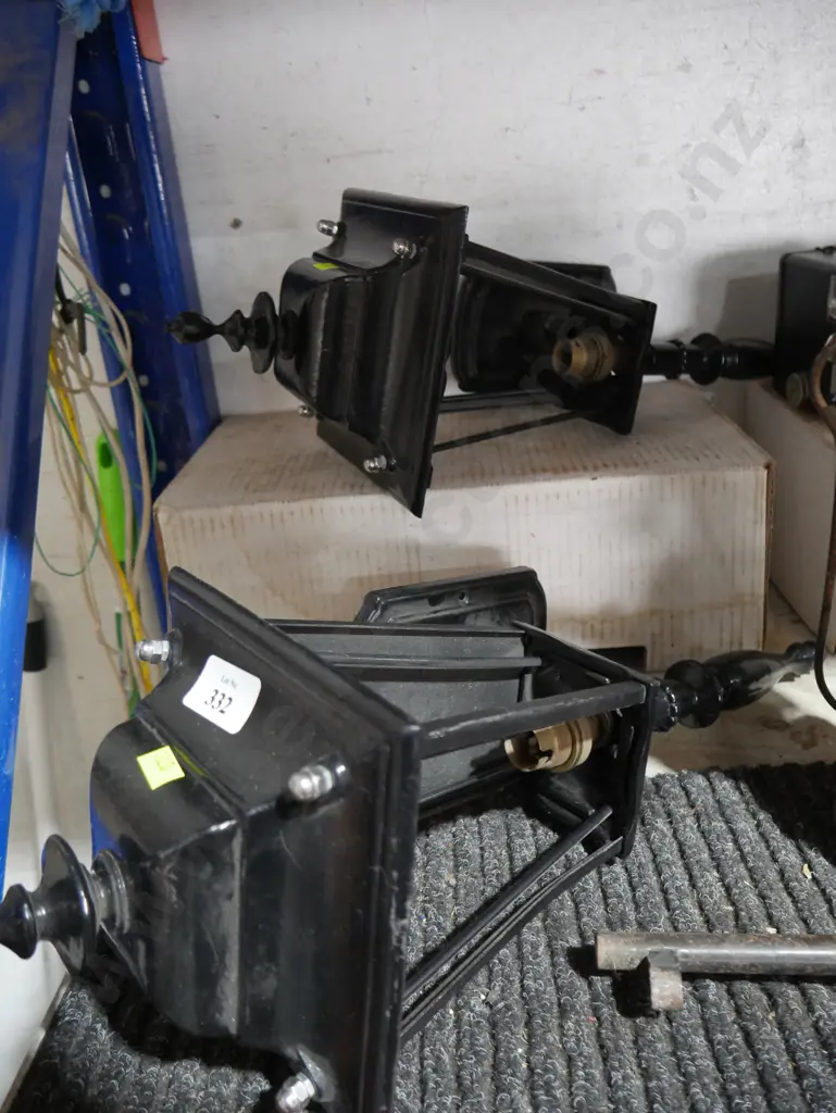 Two outdoor lantern lights no glass Image 1++