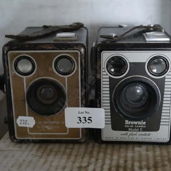 Two box brownie cameras