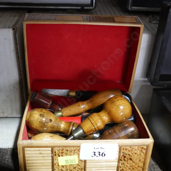 Box of small chisels