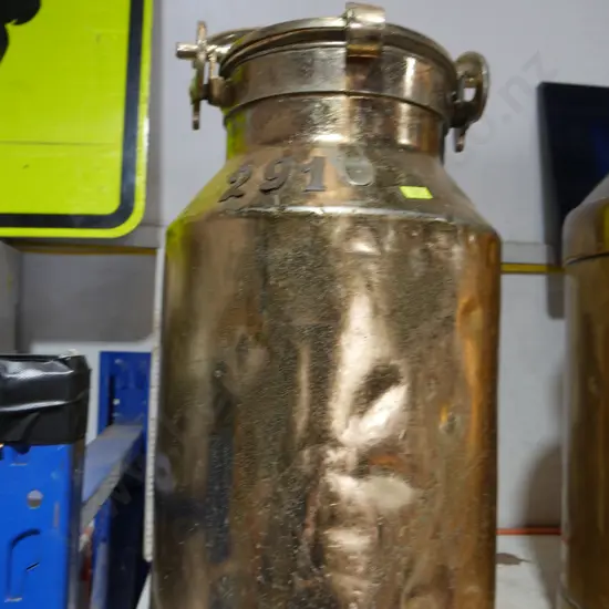 Brass milk can