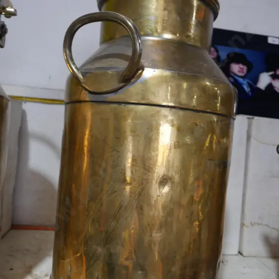 Brass milk can