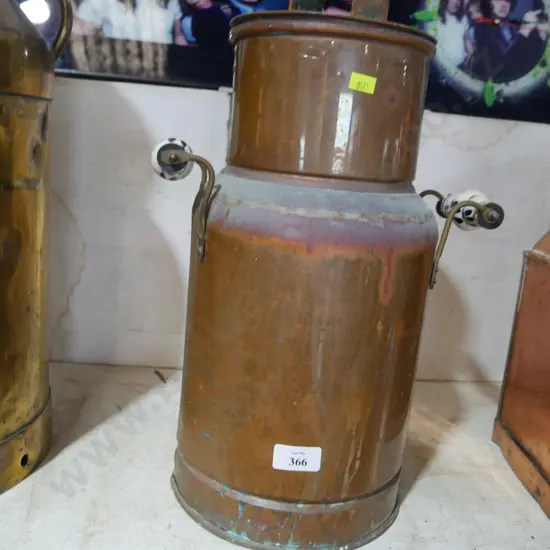 Copper milk can