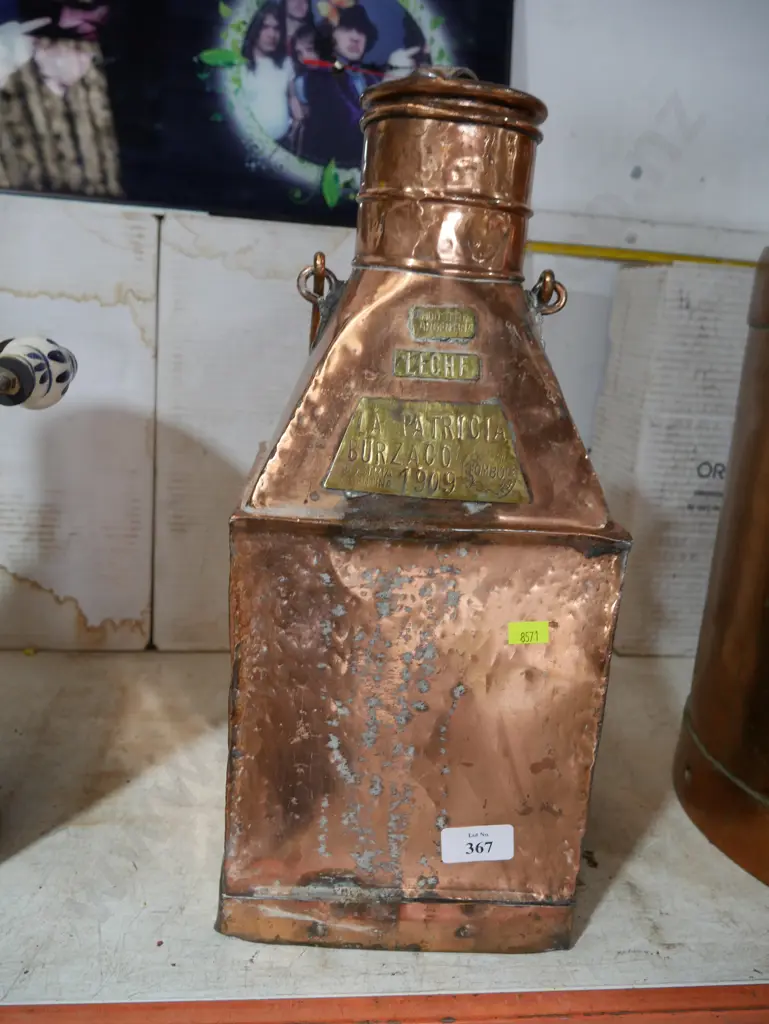 Argentina copper milk can Image 1++