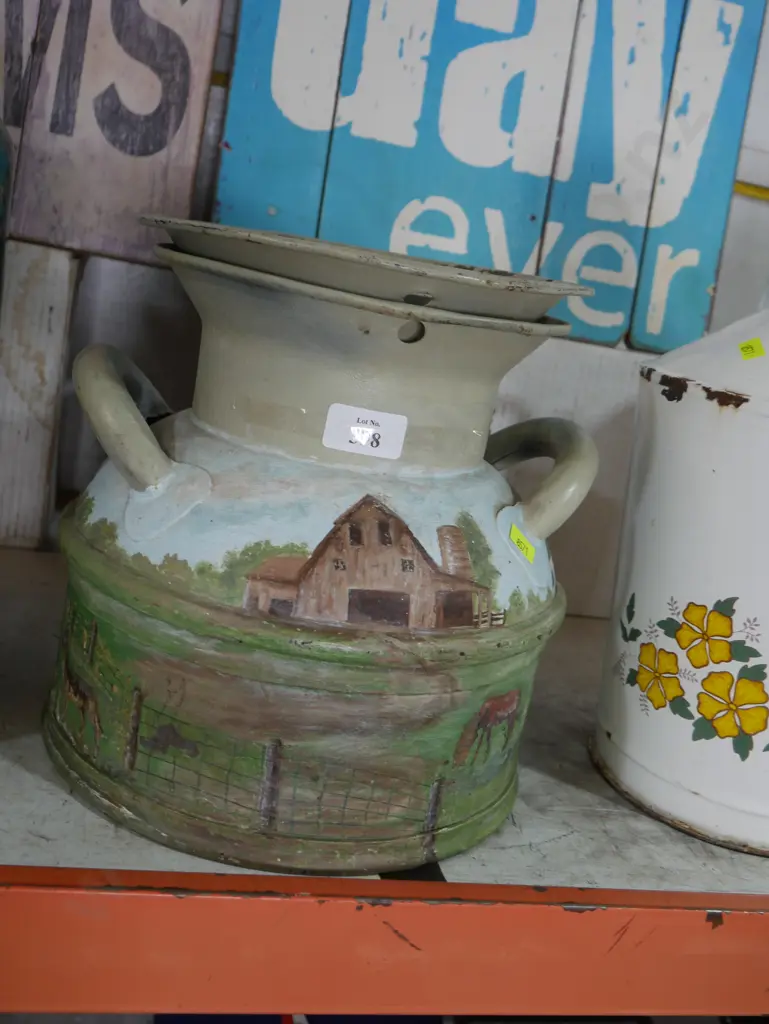 Painted milk can Image 1++