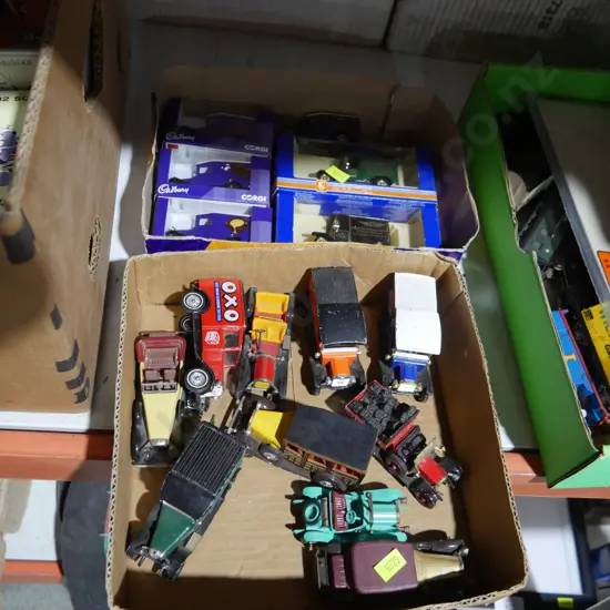 2 boxes toy model cars