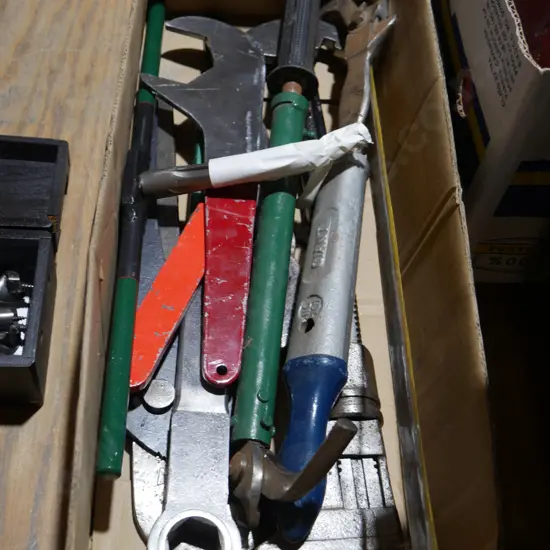 Nail pullers, large wrenches etc