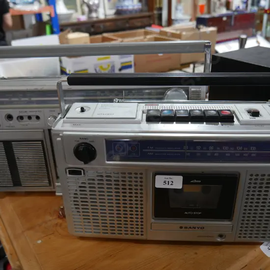 2 radio tape decks