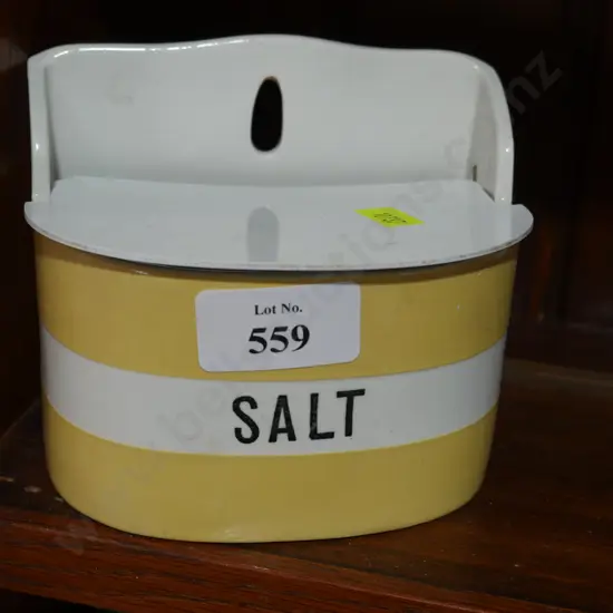 Cornishware salt container