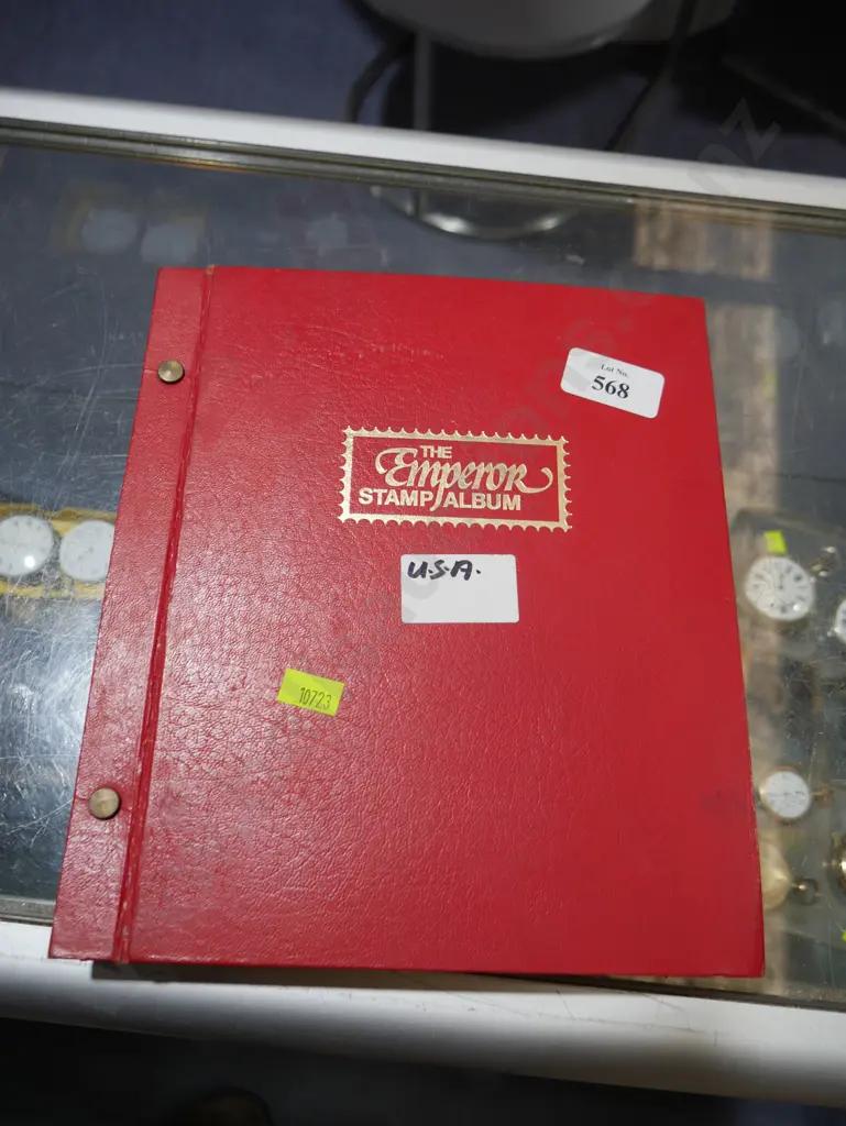 Stamp album and stamps from USA Image 1++