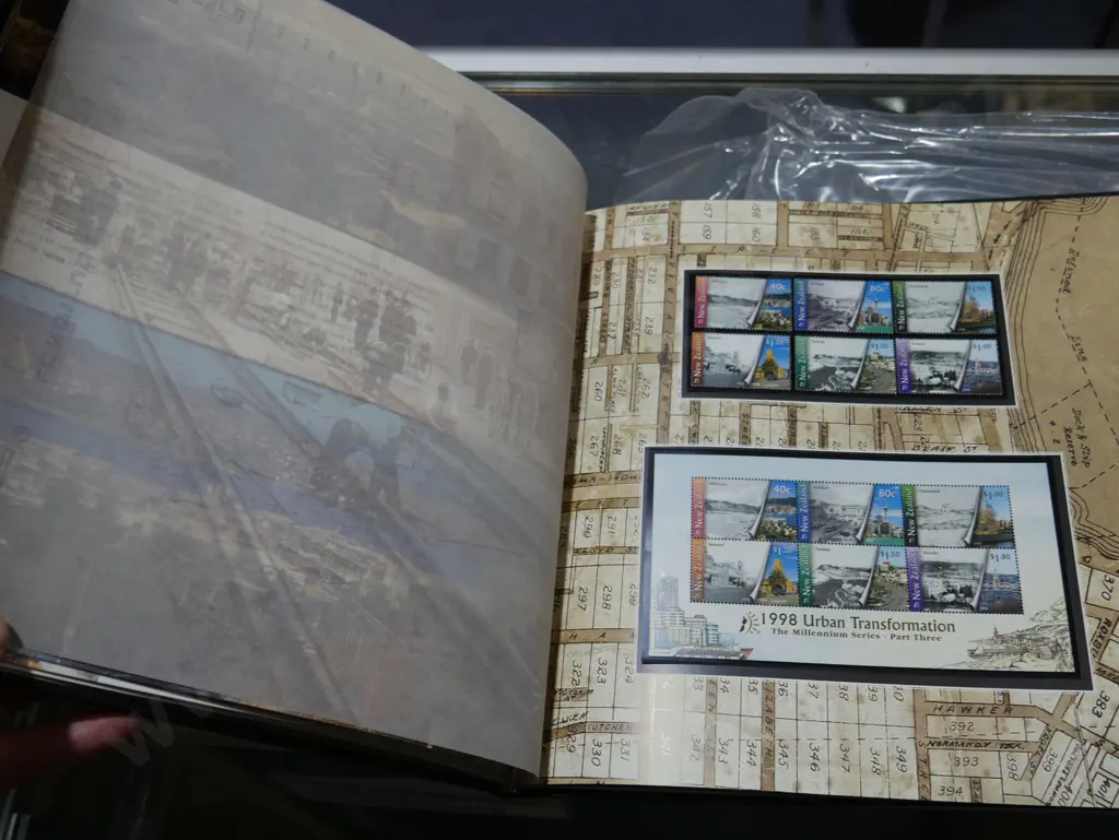 New Zealand millennium stamp album and USA stamp book Image 1++