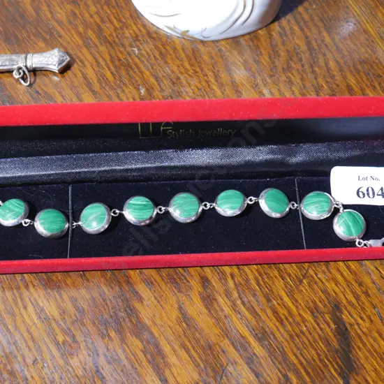 Cased silver bracelet