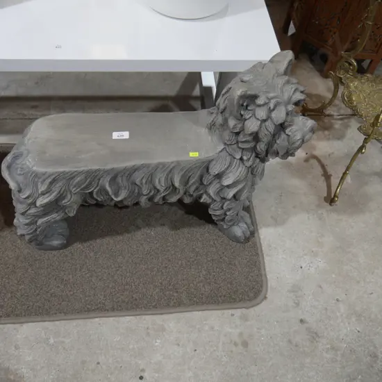 Scotty terrier bench