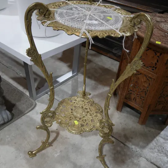 Brass plant stand