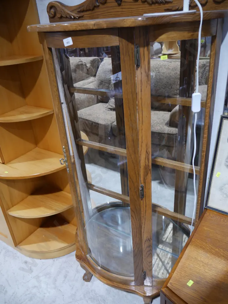 Oak display cabinet Image 1++