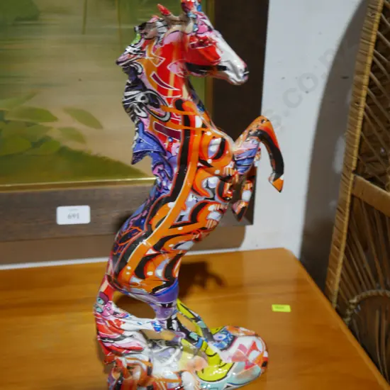 Multi-coloured horse