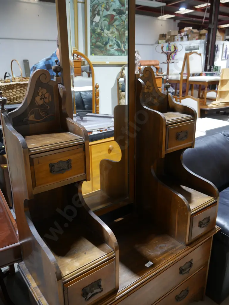 Edwardian mirror back dresser Image 1++