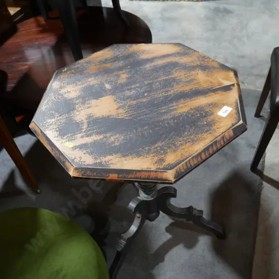 Octagonal side table