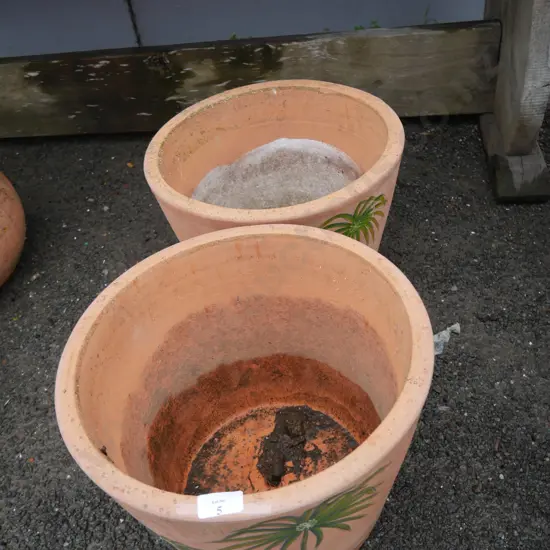 2 plant pots