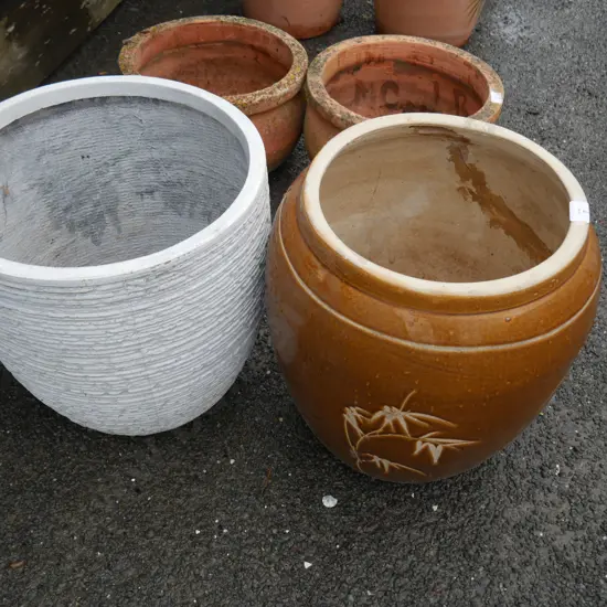 2 plant pots