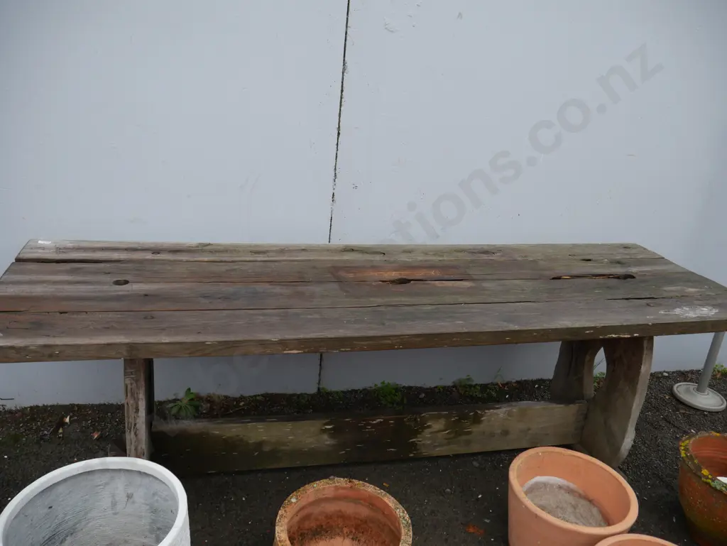 Large wooden outdoor table Image 1++
