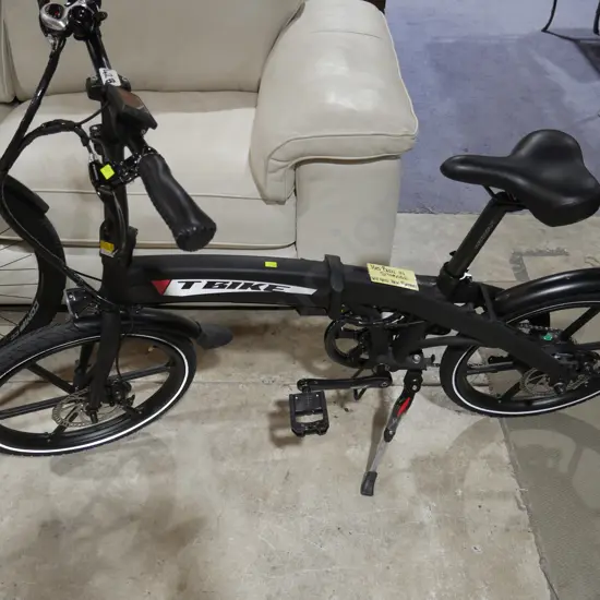 T bike folding electric bike, battery needs replacing