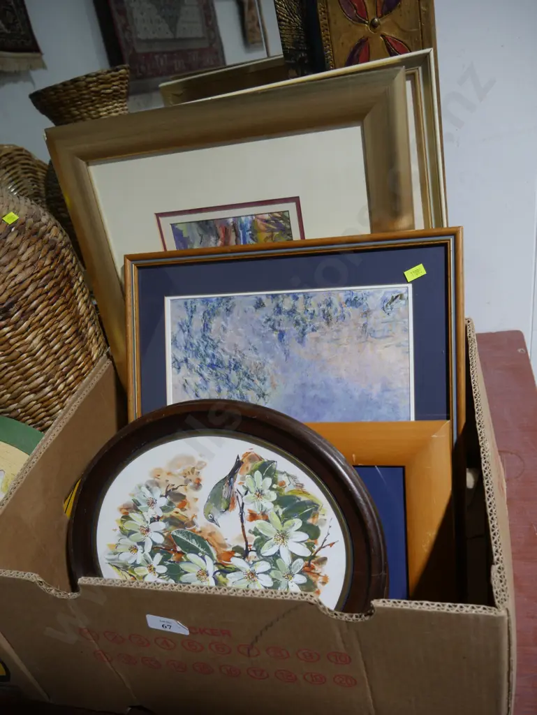 Box of assorted artworks Image 1++