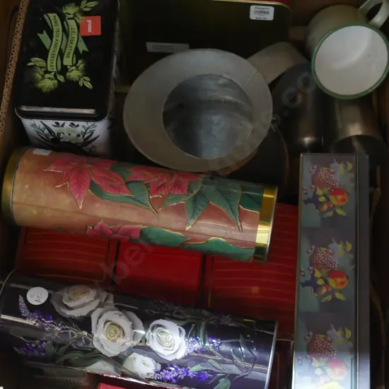 Assorted tins etc