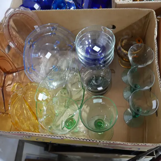 Box of glassware