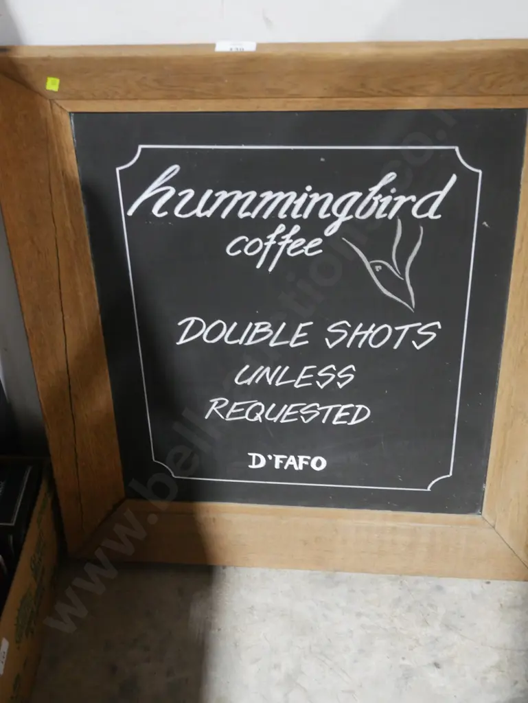 Hummingbird coffee sign Image 1++