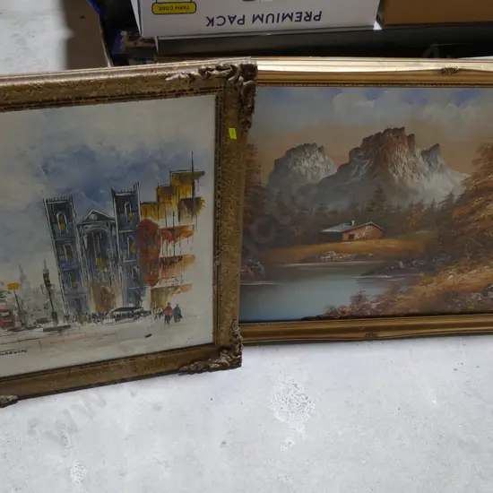 Two oil paintings