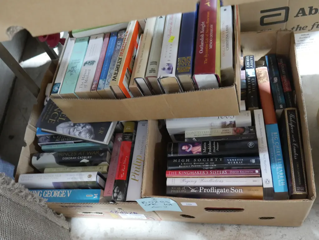 Three boxes of books Image 1++