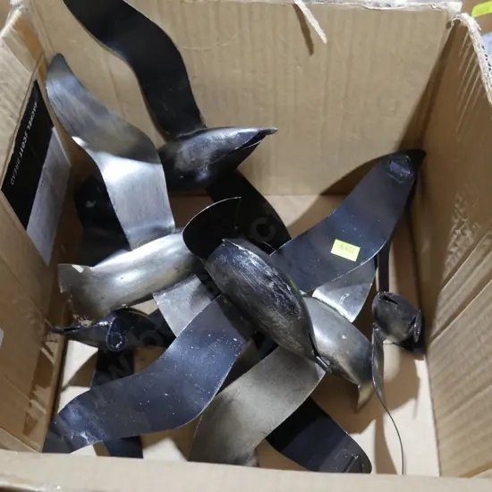 Metal bird ornaments