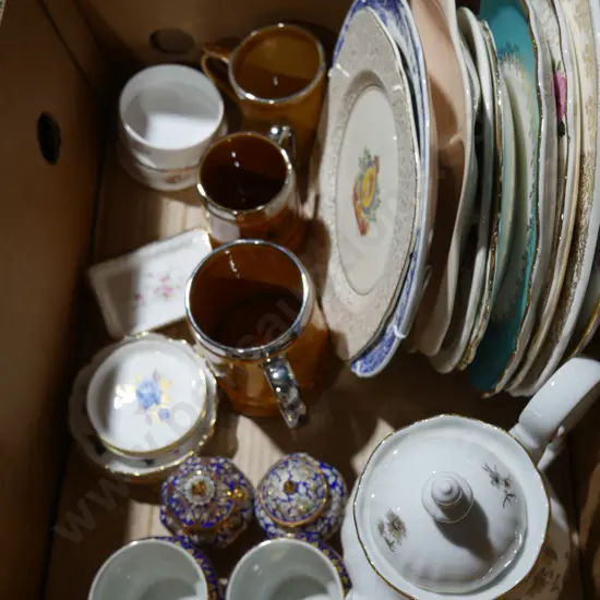 Assorted plates etc
