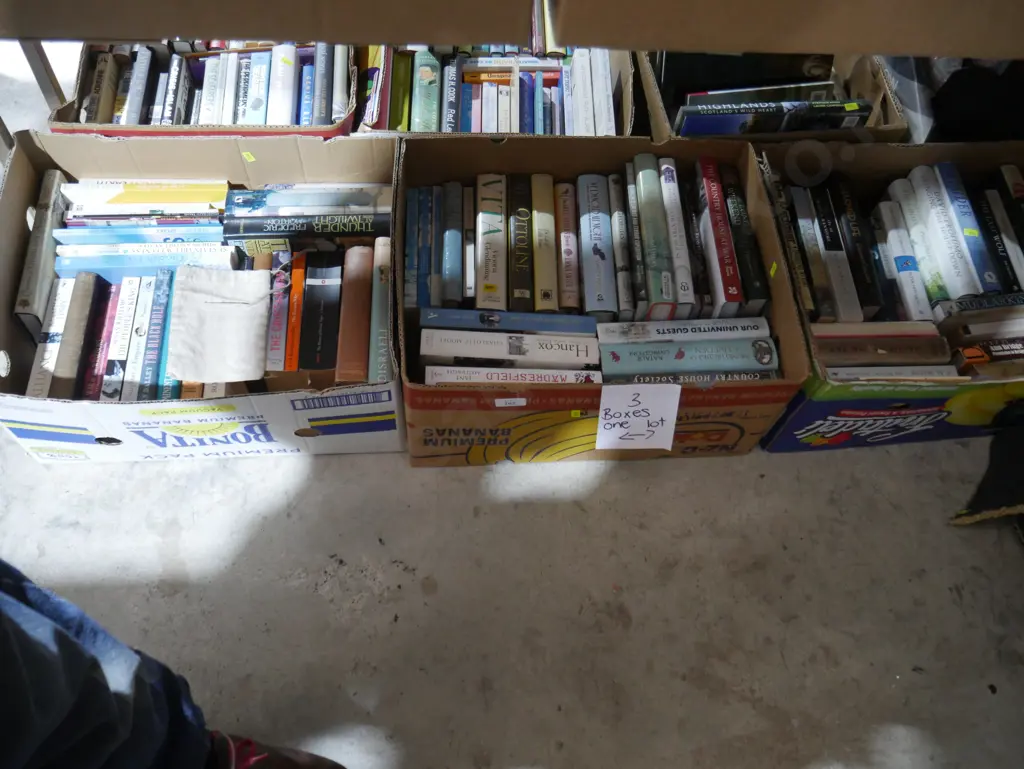 Three boxes of books Image 1++