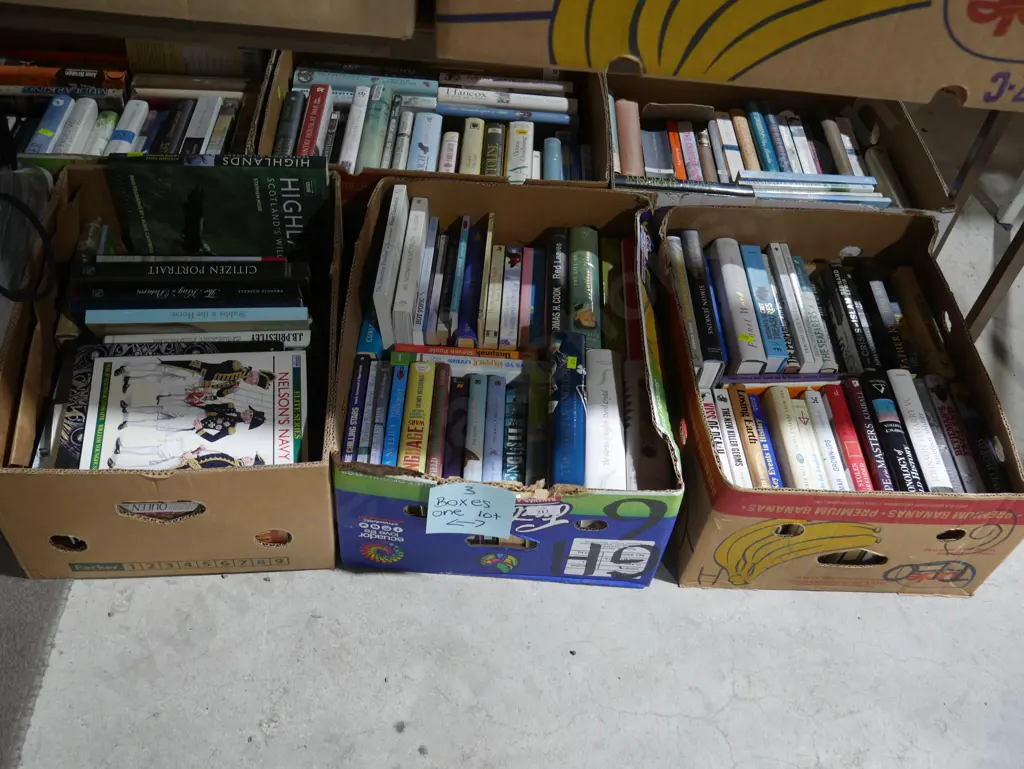3 boxes of books Image 1++