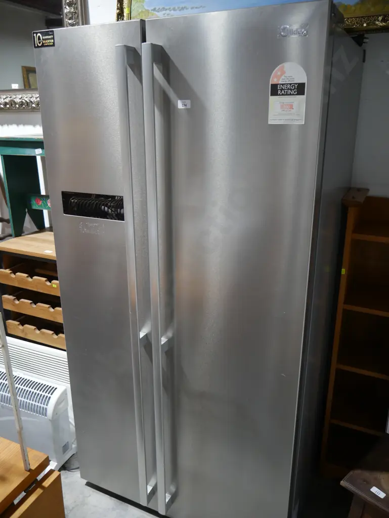 Midea double door stainless steel fridge freezer Image 1++