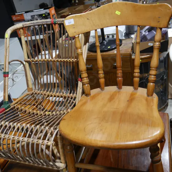 Dining chair and cane chair