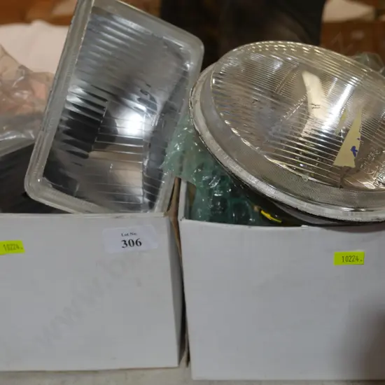 Vintage car headlights