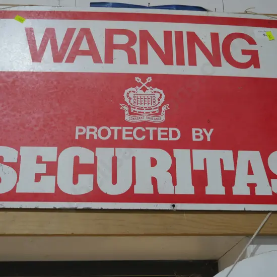 Securitas sign