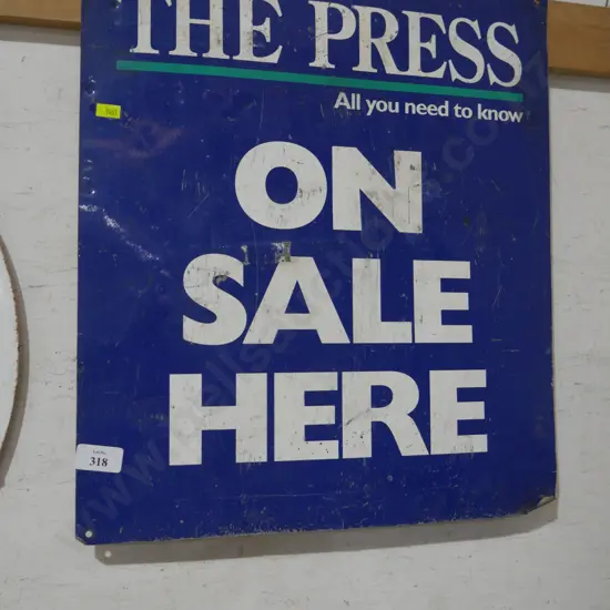 The Press tin sign