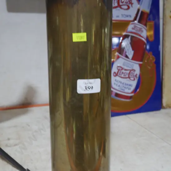 Brass artillery shell