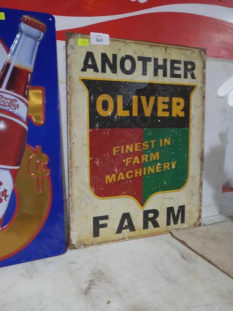 Oliver farm tin sign Image 1++